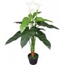 vidaXL Kunst calla lelie plant met pot 85 cm wit