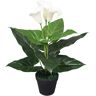 vidaXL Kunst calla lelie plant met pot 45 cm wit