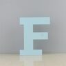 Acofuns Houten Wandletters F Blauwe Decoratieve Wandbrief voor Kinderkinderkamer Babykamer, Babynaam en Meisjes Slaapkamer Decor