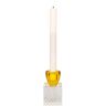 KantoormeubelenPlus Candle holder Amber/clear