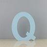 Acofuns Houten Wandletters Q Blauwe Decoratieve Wandbrief voor Kinderkinderkamer Babykamer, Babynaam en Meisjes Slaapkamer Decor