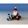 Kunsthandwerk Ullrich Miniatuurfiguur Kerstman met afstandsbediening auto BxH 8,5 x 8,3 cm NIEUW houten figuur Knecht Rubrecht Santa Claus Sinterklaas