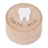 Jeanny Tandenfeedoos, Tandendoos, Houten baby-aandenkendoos voor tand, Aandenken cadeau voor jongen of meisje, tandencontainer voor verjaardag babyshower, tandbesparing