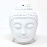A&W Geurlamp Boeddha hoofd wit keramiek 14 cm