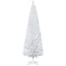 HOMCOM kerstboom dennenboom met kunststof standaard 390 takpunten wit Ø 55 x 180 h cm