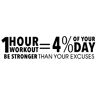 cbvdalodfej Gym Muurstickers 1 Uur WORLOUT Bedrijf Cultuur Quotes Klas Decor Voor Kantoor Muurschilderingen Vinyl Muurstickers 100x23cm