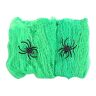 SolGlo Halloween Decoraties Kunstmatig Spinnenweb Super Stretch Spinnenwebben Met Nep Spinnen Eng Party Scene Decor Horror House Props (Color : Green)