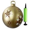 Fiorky 60 cm kerstmanbal grote kerst opgeblazen speelgoedbal veelzijdige opgeblazen bal waterdicht binnen/buiten decor (R)