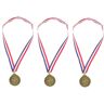 Kisangel 3Pcs Metalen Medaille Decor Hangende Medailles Kleine Race Award Medaille Herbruikbare Award Medaille Herbruikbare Medaille Medailles Voor Awards Concurrentie Award Medaille