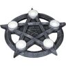 Nemesis Now Theelichthouder pentagram 32cm grijs