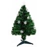 HOMCOM kerstboom dennenboom 12 LED-lampjes 90 takken PVC groen ∅45 x 90 cm