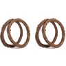 VENEKA 4 STKS 14 Inch Grapevine Krans Krans Krans Krans Garland voor DIY Kerst Craft of Bruiloft Decors