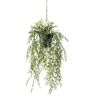 Bellatio flowers & plants Groene bamboe kunstplant 50 cm in hangende pot Kunstplanten/nepplanten