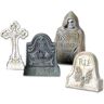 Axaooqeld Hars grafsteen ornament set, dorpcollectie grafsteen figurines set, verschillende maten, veelkleurig