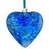 Sienna Glass Sienna glas klein glas vriendschap hart-blauw, 9 x 9 x 12 cm