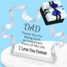 Cemssitu Thank You Gifts for Women, Daughter Gifts from Mom and Dad, Mom Gifts from Daughters Sons, Sister Gifts with Gift Box, Acrylic Puzzle Ornament, Christmas Tree Decoration (DAD)