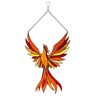 YIWOYI Gebrandschilderd glas venster Hangings Panel, gebrandschilderd Phoenix glas venster Hangings acryl muur opknoping vogels decor kamer accessoires Scandinavische decor (AS SHOW)