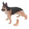 Naroote Duitse herdershond beeldje, Duitse herder educatief beeldje draagbaar voor thuis