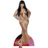 STAR CUTOUTS In levensgrootte Nicki Minaj (gouden jurk) Life grootte karton met tafel Top Mini Cut Out, Multi Color