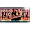 OPO 10 - Decoratief metalen bord uit de film TITANIC met Leonard Di Caprio en Kate Winslet Afmeting 30x15 cm