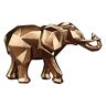 NSXIN Olifanten decoratieve figuur gouden kunsthars olifanten beeldjes rijkdom Lucky olifantenfiguren Home Decor cadeau