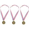 SUPVOX 3Pcs Race Medaille Metalen Medaille Decor Herbruikbare Award Medaille Competitie Award Medaille Herbruikbare Medaille Hangende Medailles Kunst Medaille Metalen Medailles Voetbal