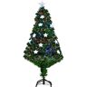 HOMCOM LED-kerstboom kunstkerstboom kerstboom kunstboom met 16 LED-lampen 120 cm