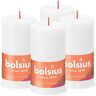 Bolsius Rustieke pijler kaars, wit, 13 x 7 cm (Pack 4)