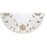 Kurt S. Adler Kurt Adler 54-inch Ivory Holly Tree Skirt Boomrok, wit, goud, 20.07L x 13.77W x 7.87H