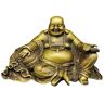 LUNIZ Boeddhabeeld Desktop Home Decorations Dikke buik Boeddha Decoraties Messing Zen Decoraties Meditatie Decoraties Buitentuinbeeld