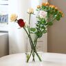RAVEGO Acryl vaas, doorzichtige boekvaas, tulpenvaas, transparante bloemenvaas voor thuis, kantoor, decoratie, boekvorm, bloemenvaas, minimalistisch (transparant)