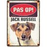 Plenty Gifts waakbord blik jack russell 15X21 CM