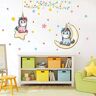 Kibi Store Kibi Unicornio Pegatinas de Pared de Unicornio Para Niñas Niños Dormitorio Pegatinas Unicornio Pared Pegatina de Pared Acuarela Mundo de Unicornio Stickers Unicornio Pared