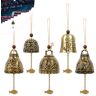 Huahao YUEYUAN Feng Shui Chimes 5 Stuks Zegenbel Campanula Windgong Windzegening Gong Fengshui Klokken Boeddha Phoenix Metalen Gong voor Huis Tuin Ophangen Geluk Zegen