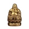 WANSLO Boeddha beeld Maitreya Boeddha Ornamenten Zittende Lotus Boeddha Grote Buik Lachende Boeddha Kantoor Thuis Woonkamer Messing Decoraties Boeddhabeeld binnen (Size : M)