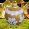 YONGHUHU Outdoor PVC Christmas Inflatable Decorated Ball,D,Enchanting12