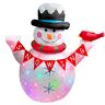 CCLIFE Led Self-Snowing Snowman met Sneeuwval Verlichte Opblaasbare sneeuwpop buiten Snowing Christmas Lights Kerstversiering Kerstfiguur