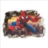 Kibi Store Kibi 3D-effect sticker Spiderman in de muur doorbraak gat Marvel's Spider-Man Ultimate muursticker kinderkamer Spiderman muursticker Spiderman muursticker Spiderman muursticker