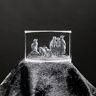 ERN Kristalglas figuur Stokstaartje 3D laser glas sculptuur   30 x 45 x 30mm   decoratie & cadeau idee