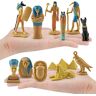 Asarly Oude Egypte god Egyptisch 12 stuks beeldje, Egyptische goden in miniatuur en godinnen verzamelfiguur spel