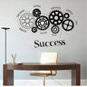 cbvdalodfej Succes Gears Wall Art Sticker Teamgeest Citaat Muurtattoo Kantoor Kamer Decoratie Ideeën Werken Gear Vinyl Muur Poster 82x57cm