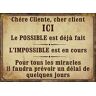 Antic Line Plaquette"Le Possible ist schon gemacht. 21 x 15 cm