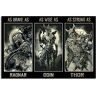 TNND Viking Viking Minnaar zo dapper als Ragnar Odin Thor Viking Home Viking Gift Metalen bord Badkamer Decor Vintage Muurschildering 8X12 inch