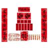 BAGLEV Chinees Nieuwjaar Decoratieset,Chinese Coupletten,Nieuwjaar Coupletten Set,Chinees Nieuwjaar Benodigdheden Chinees Venster Nieuwjaar Papier Chunlian Chinese Vlag Chinese Decoraties Jaar Papier (Color