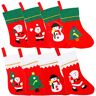 Osuter Christmas Stocking Set, 12PCS Christmas Stocking Gift Bag Kleine 3D hangende kerstkousen voor kerstboom Home Party Decor