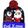 BUNIQ Christmas Hats For Adults, Luminous Hats, Santa Hats, Christmas Hats, Winter Warm Headlamps, Christmas Hats, Winter Hats, Children's Christmas Hats,Style C