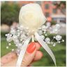 GaRcan Pols Corsage Boutonniere Polsbloem Kunstbloem Mannen Boutonniere Handgemaakte Zijden Bloem Mannen Corsage Bruiloft Feestartikelen Decoratie