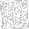 INDIGOS /muurstickers e64 mooie bladbladeren bladeren 40 x 39 cm wit, vinyl, 40 x 39 x 1 cm