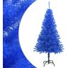 vidaXL Kunstkerstboom met standaard 120 cm PVC blauw