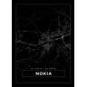 Bildverkstad Map - Nokia - Black Poster